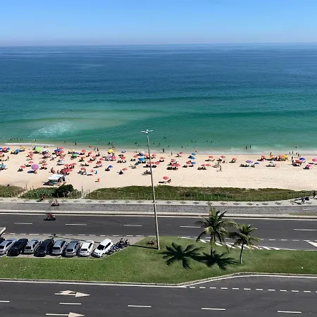 Apart Hotel Em Frente A Praia Da Barra Da Tijuca, Vista Total Para O Mar 里约热内卢 Exterior photo